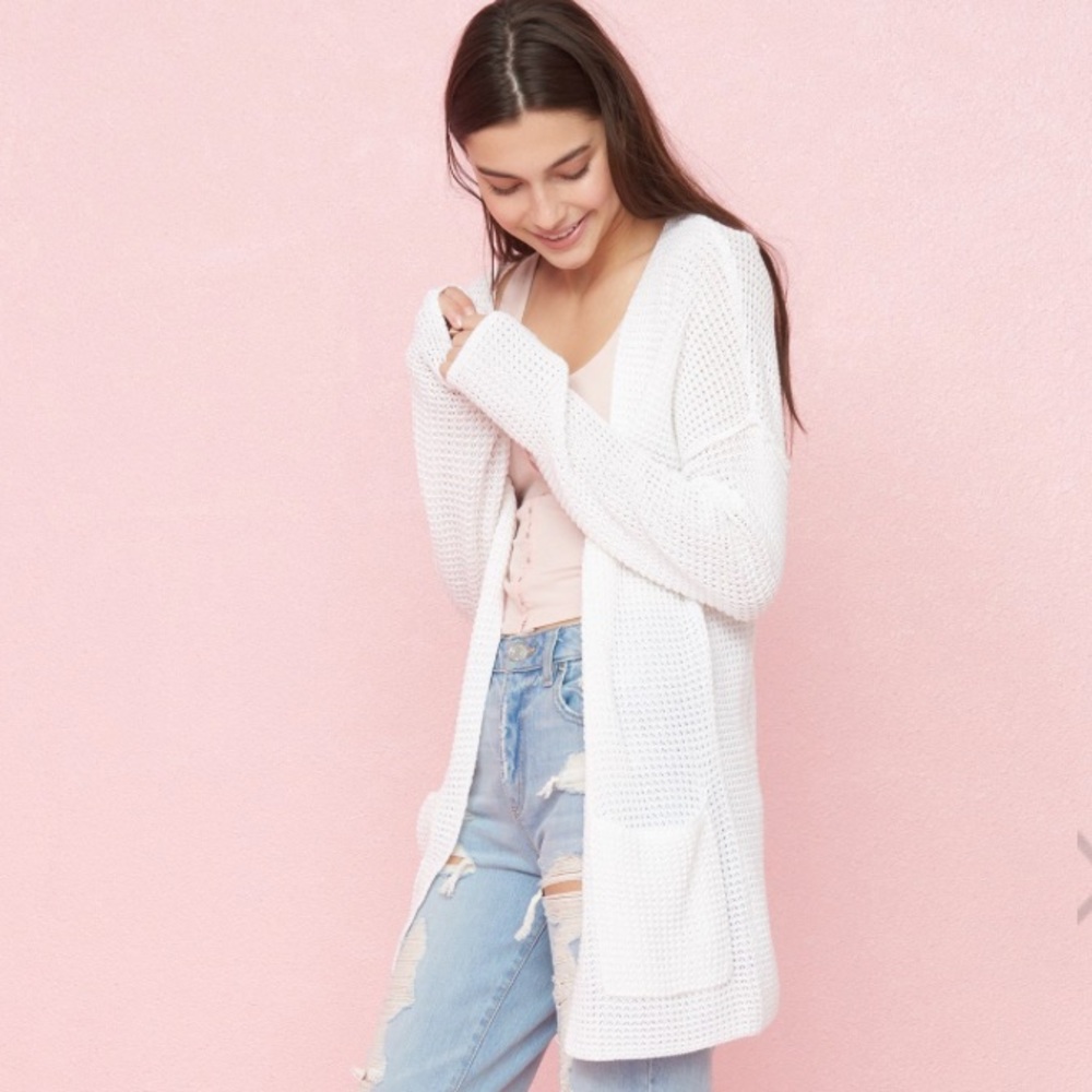GARAGE off white cardigan